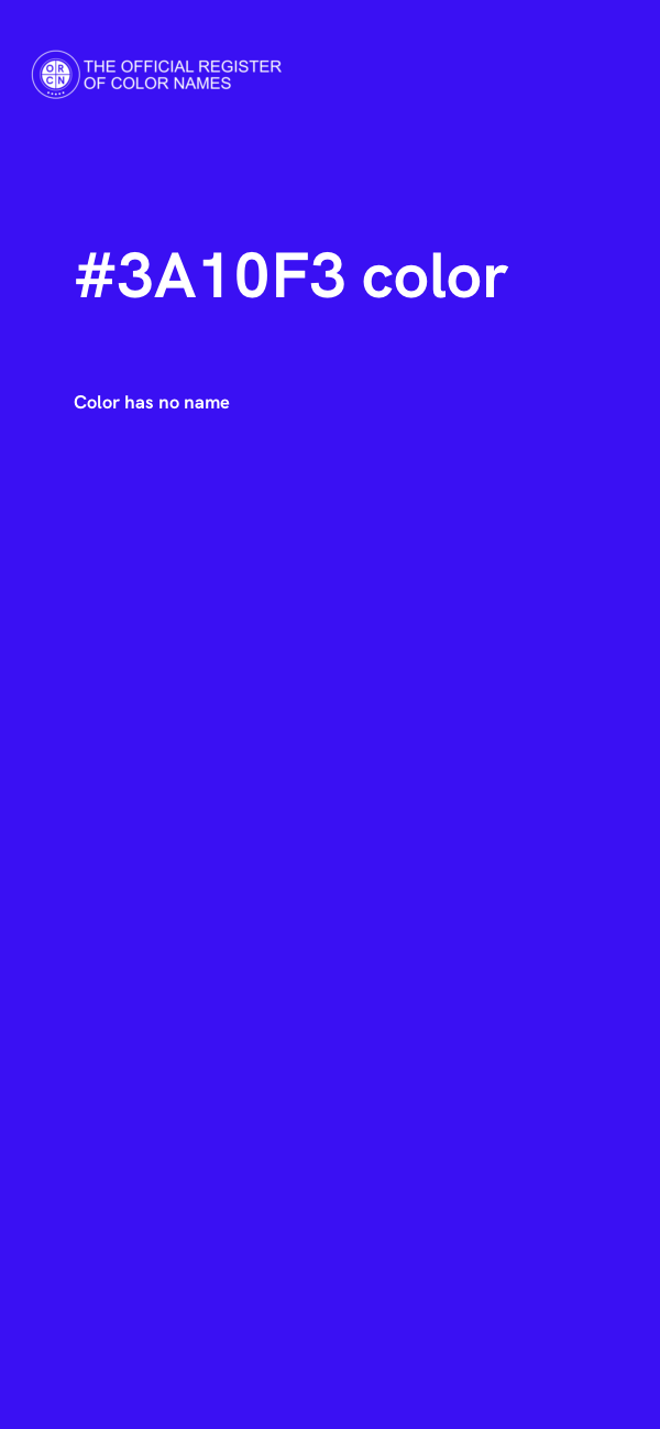 #3A10F3 color image