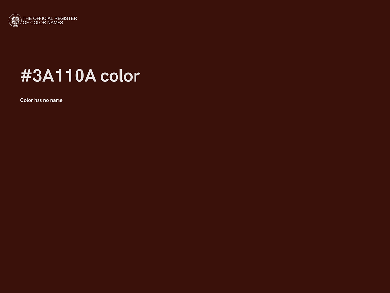 #3A110A color image