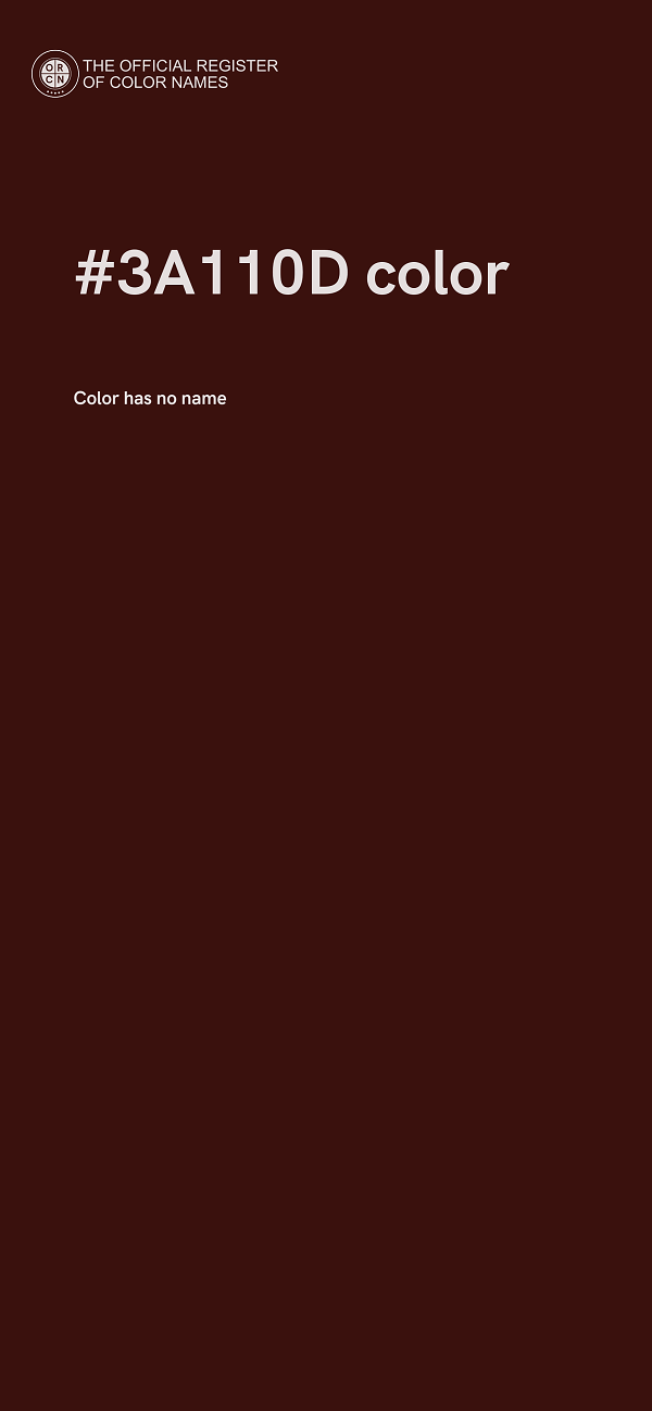 #3A110D color image