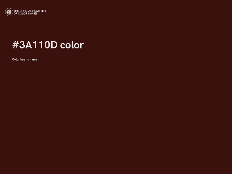 #3A110D color image