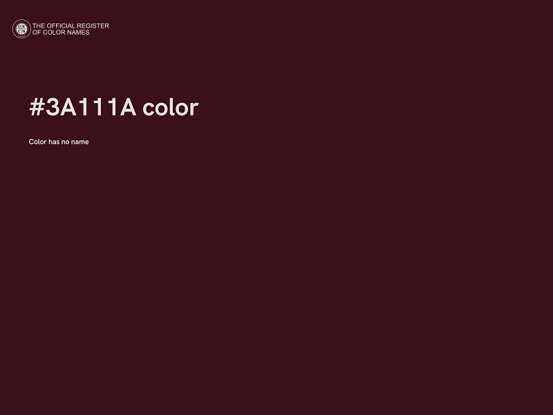 #3A111A color image