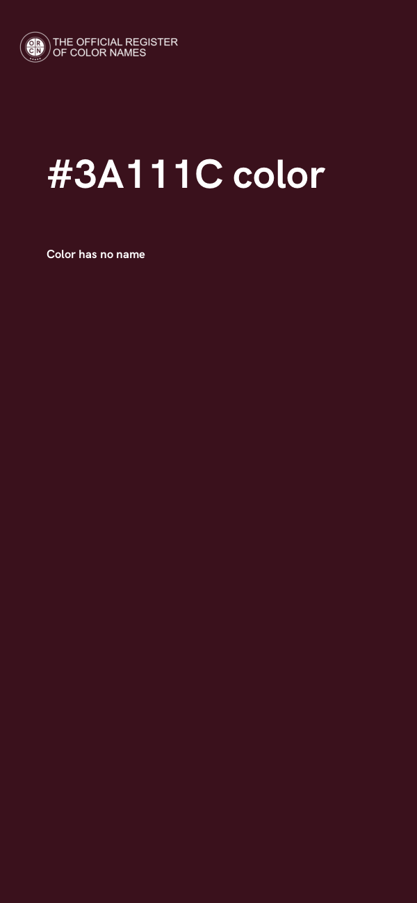 #3A111C color image