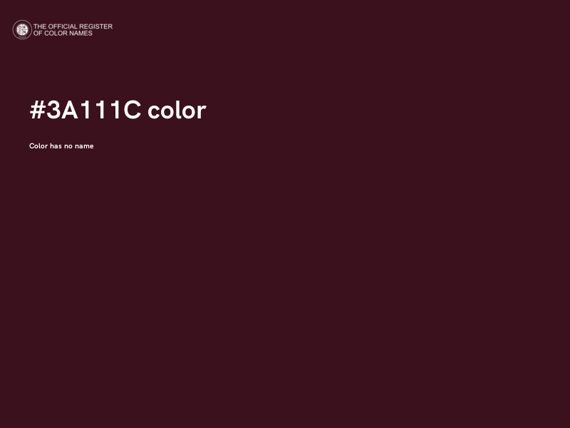 #3A111C color image