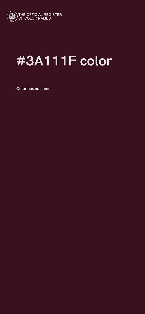 #3A111F color image