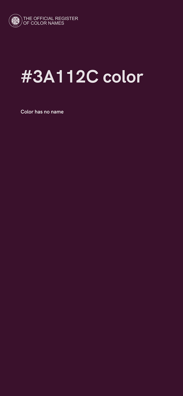 #3A112C color image