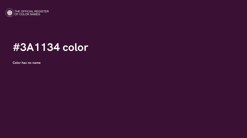 #3A1134 color image