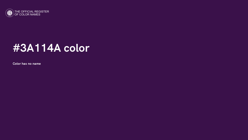 #3A114A color image