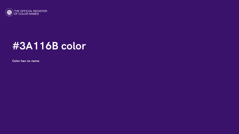 #3A116B color image