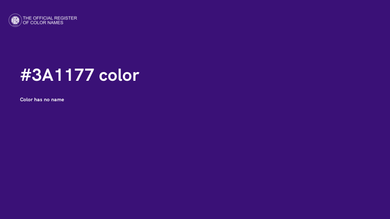 #3A1177 color image