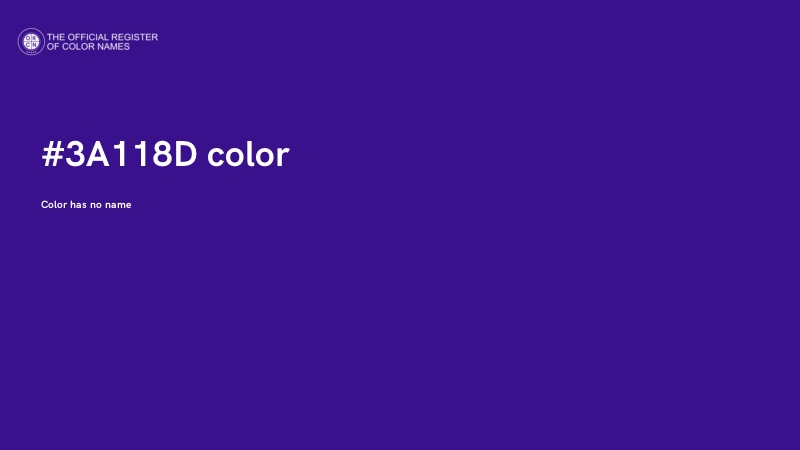 #3A118D color image