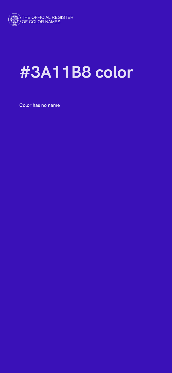 #3A11B8 color image