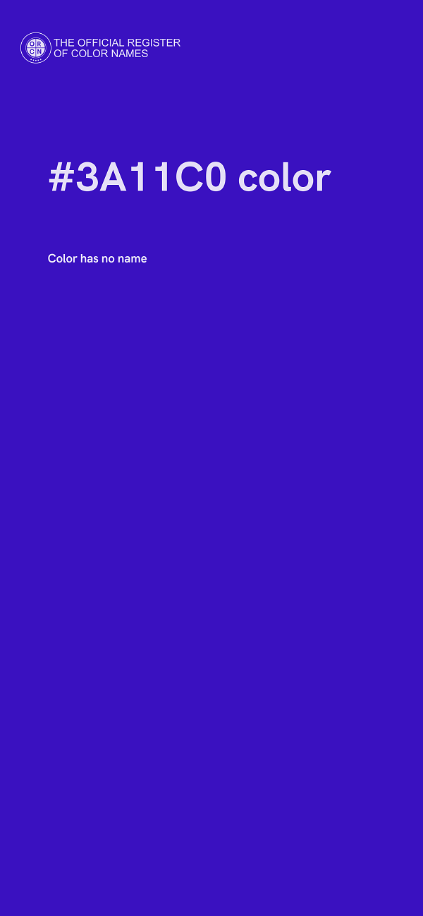 #3A11C0 color image
