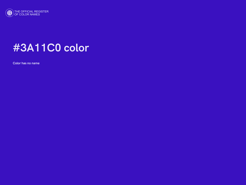 #3A11C0 color image