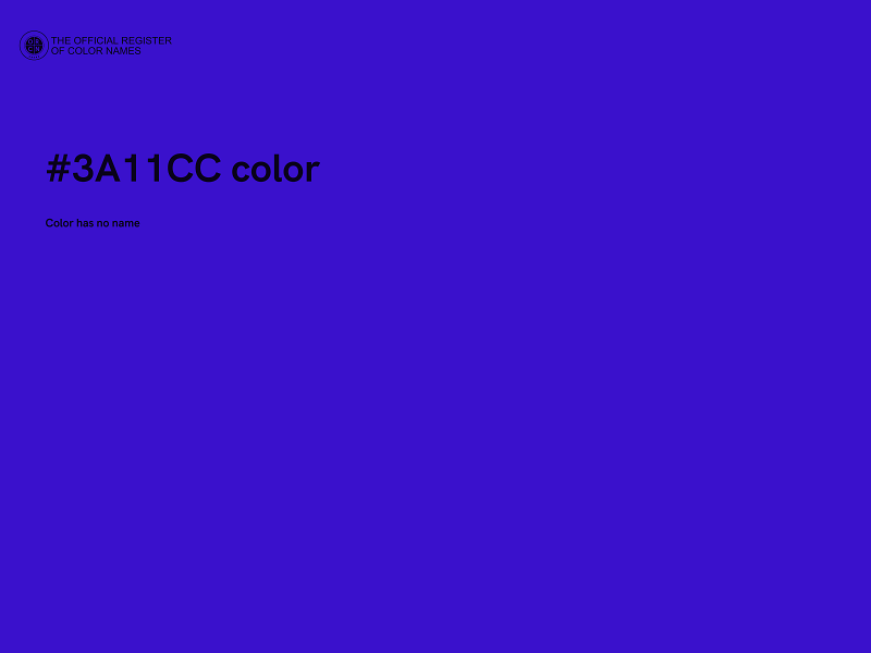 #3A11CC color image