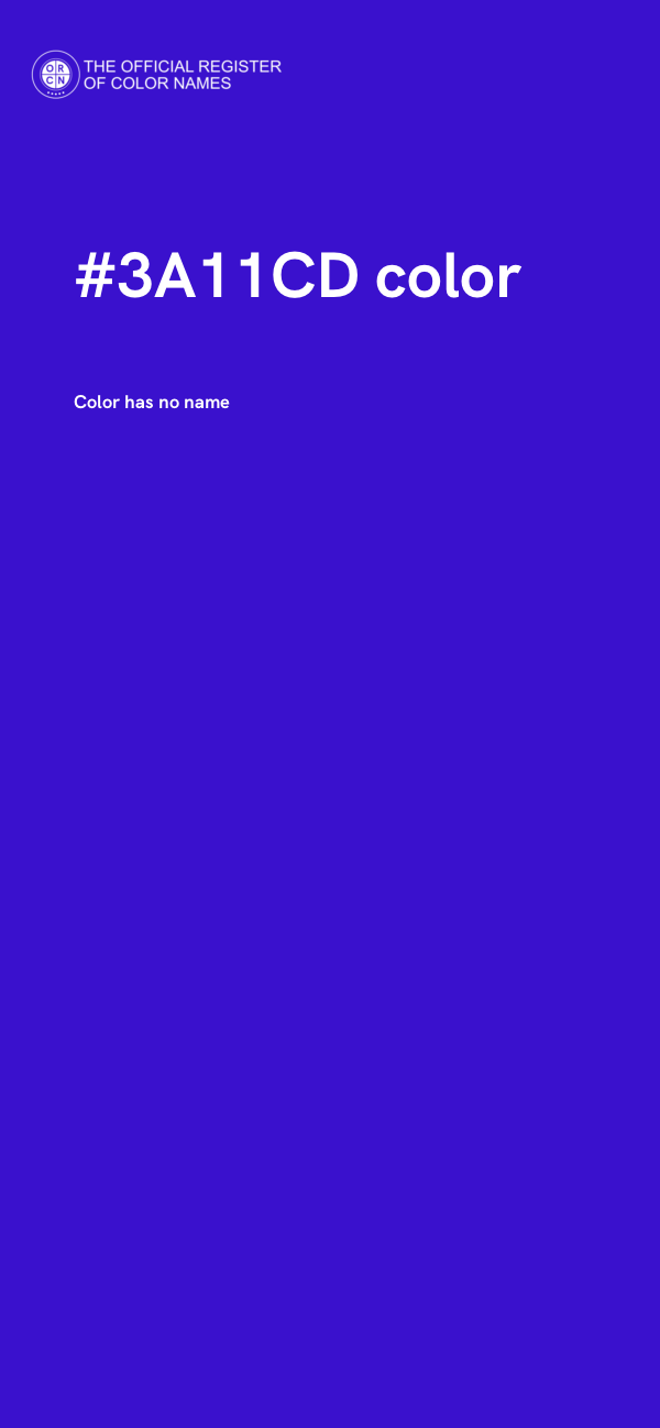 #3A11CD color image