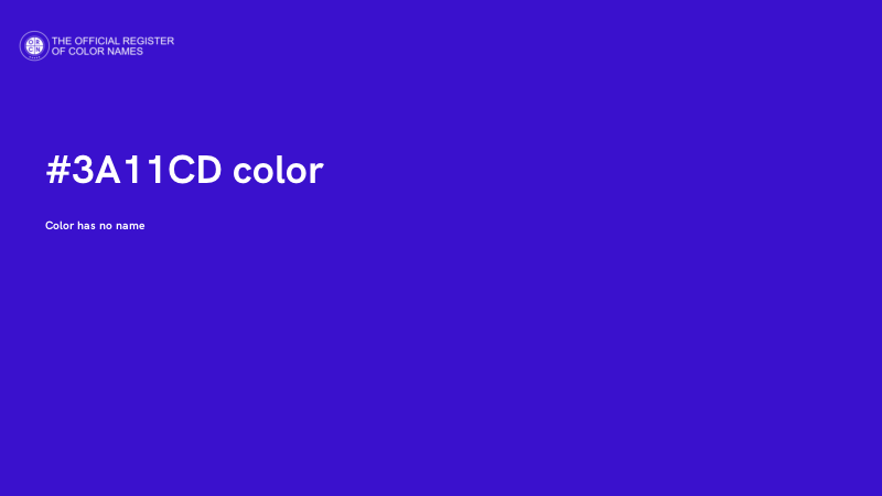 #3A11CD color image