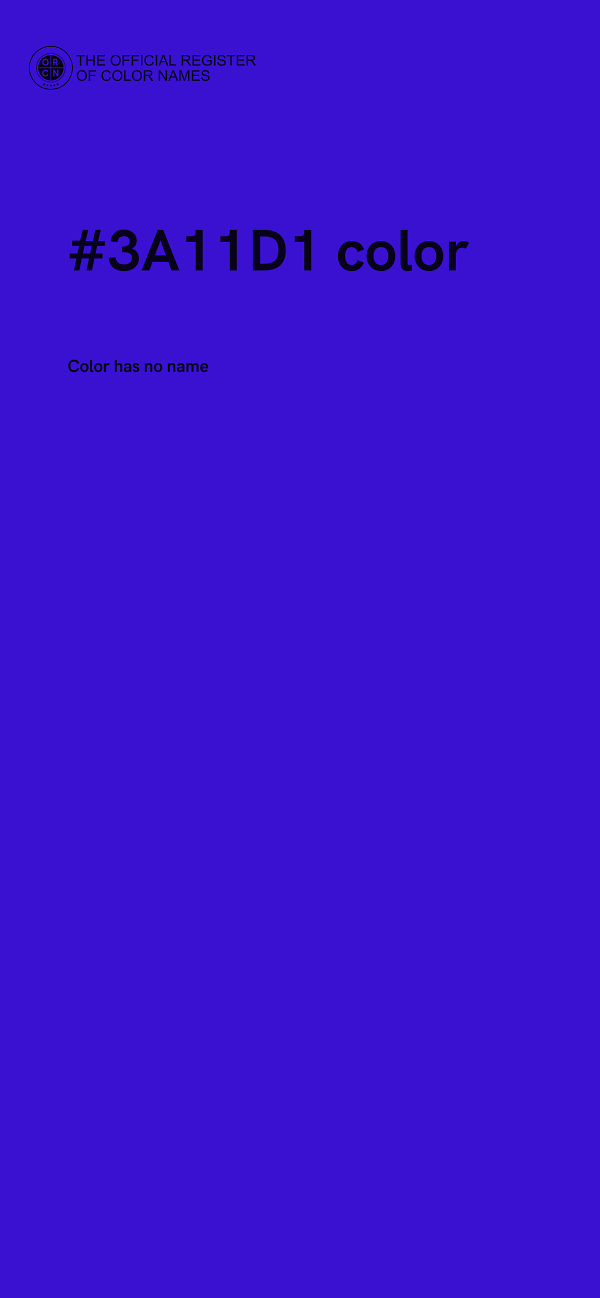 #3A11D1 color image