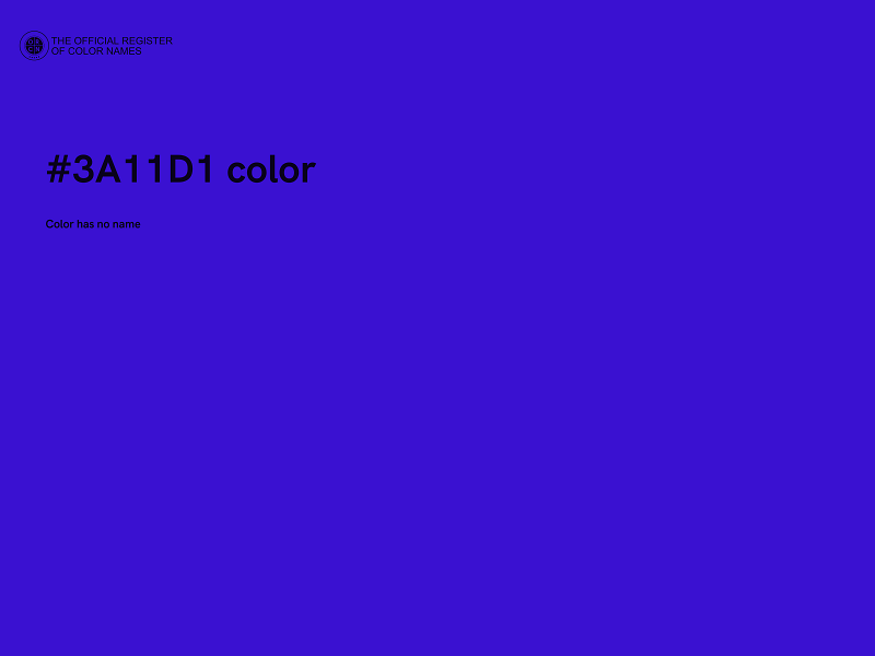 #3A11D1 color image