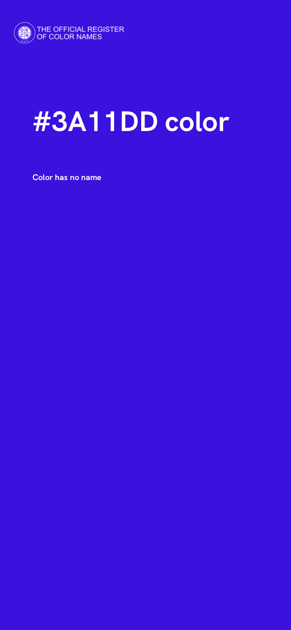 #3A11DD color image