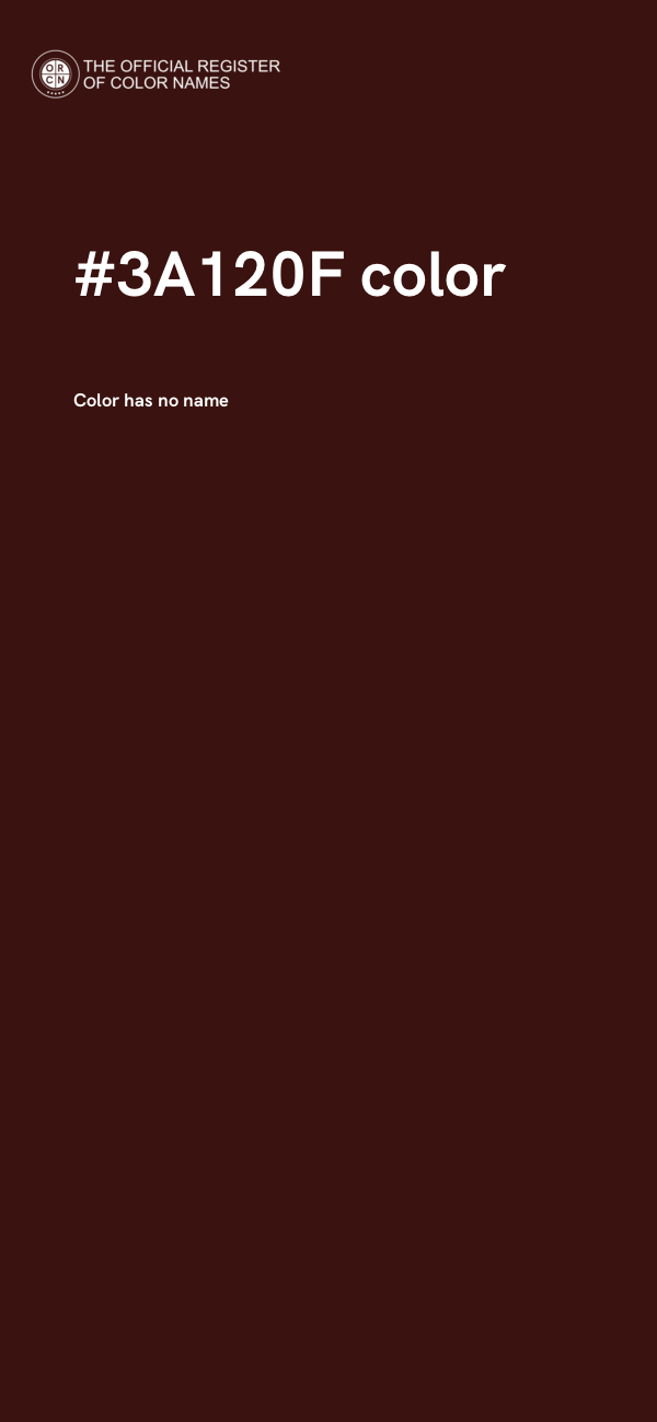 #3A120F color image