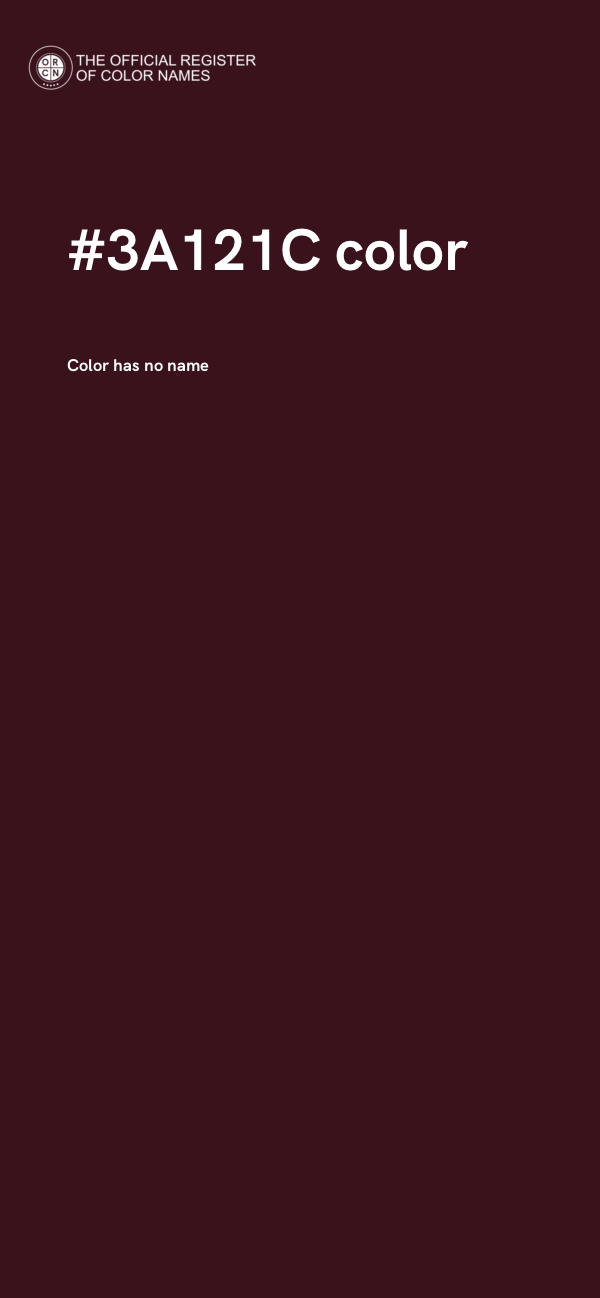 #3A121C color image