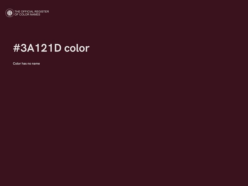 #3A121D color image