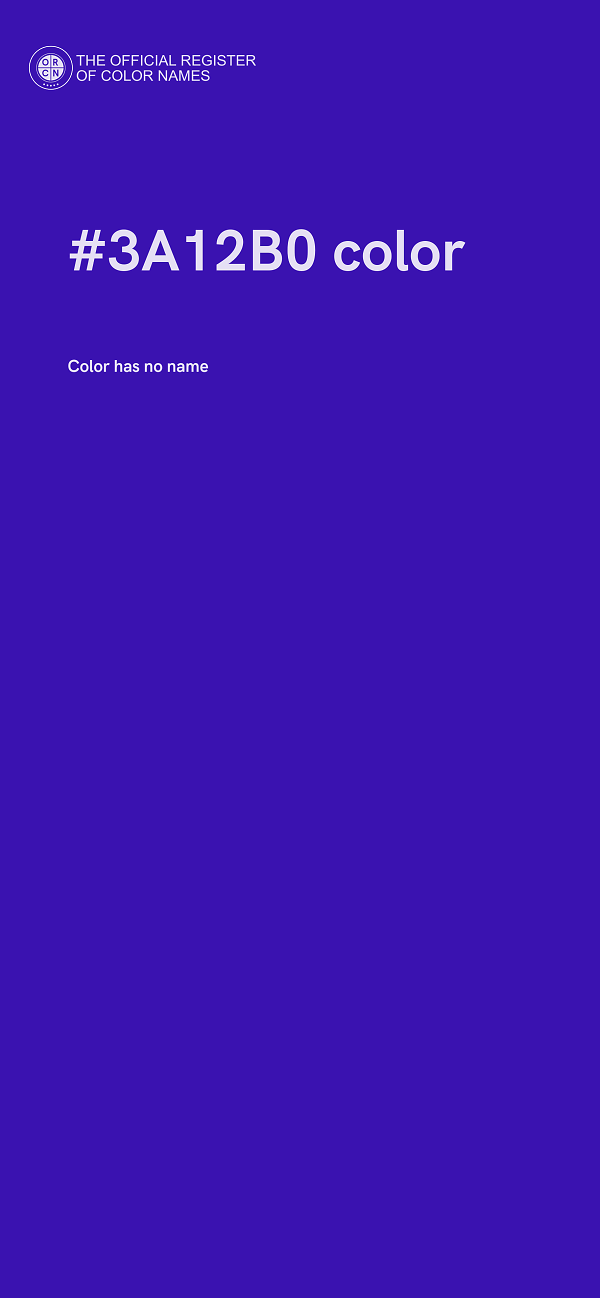 #3A12B0 color image