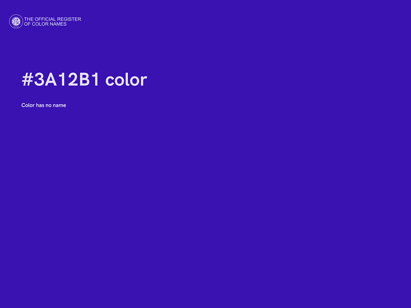 #3A12B1 color image