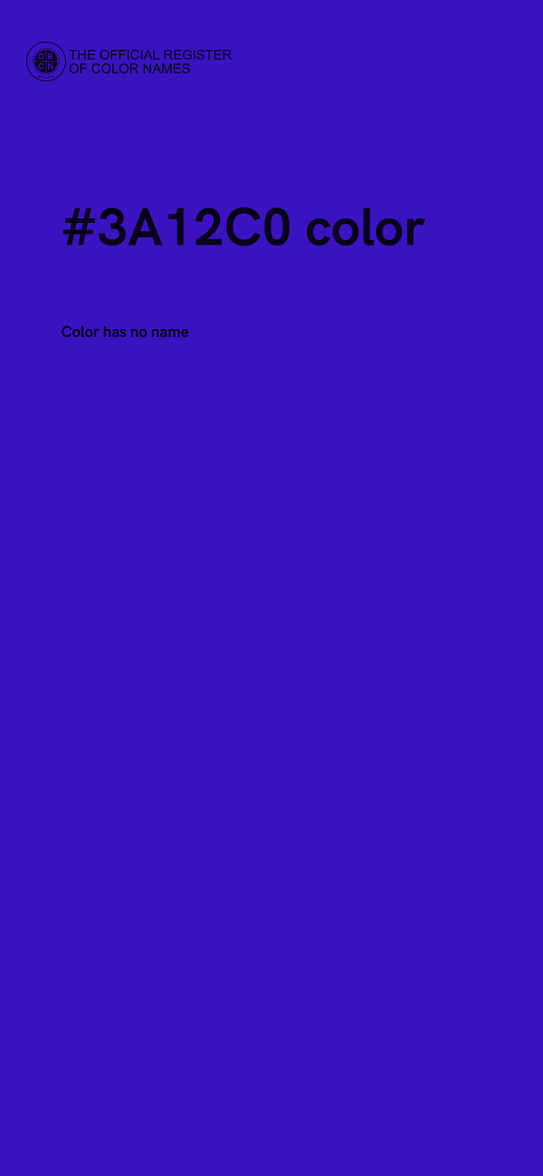 #3A12C0 color image