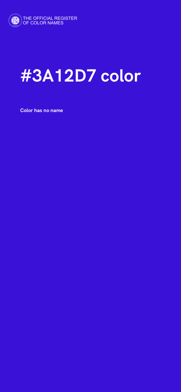 #3A12D7 color image