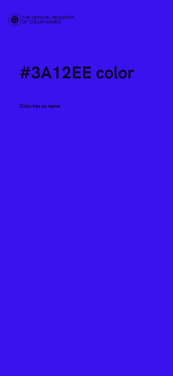 #3A12EE color image