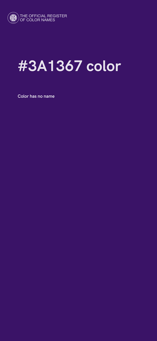 #3A1367 color image