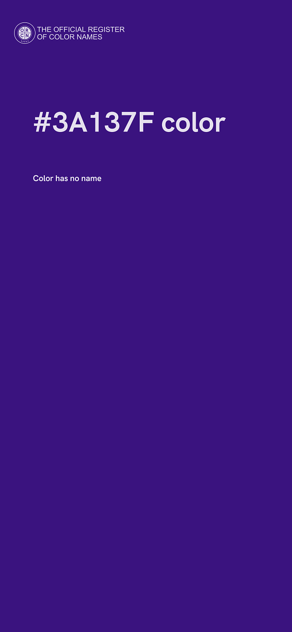 #3A137F color image