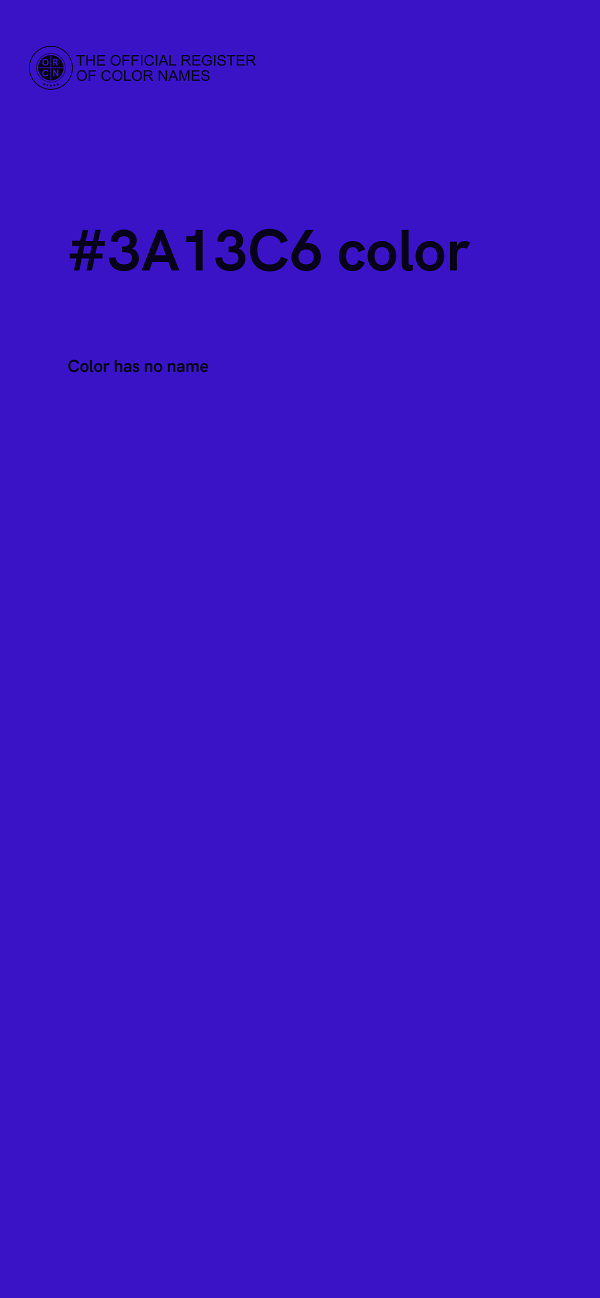 #3A13C6 color image