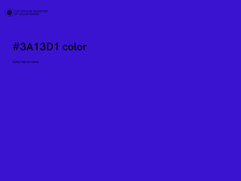 #3A13D1 color image