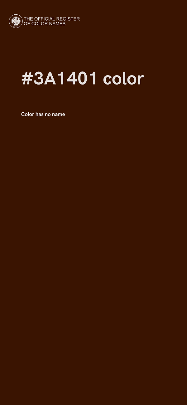 #3A1401 color image
