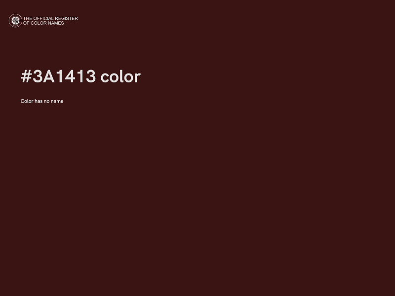 #3A1413 color image