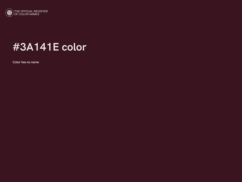 #3A141E color image