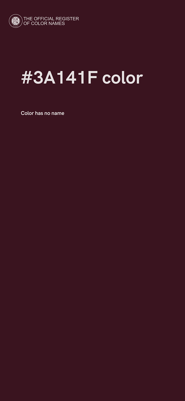 #3A141F color image