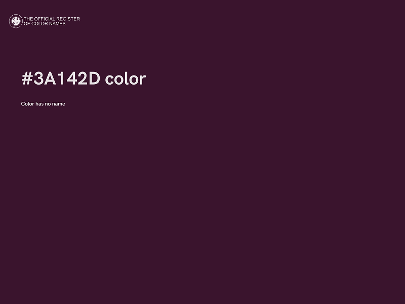 #3A142D color image