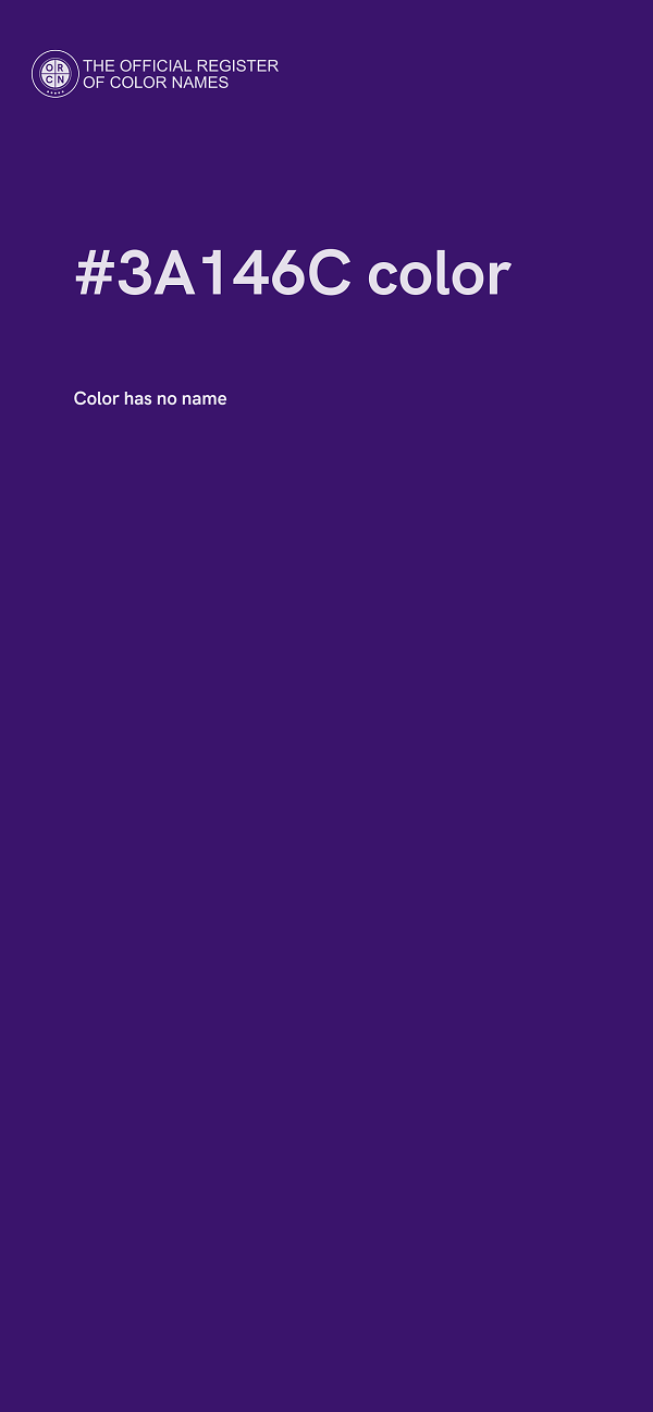 #3A146C color image