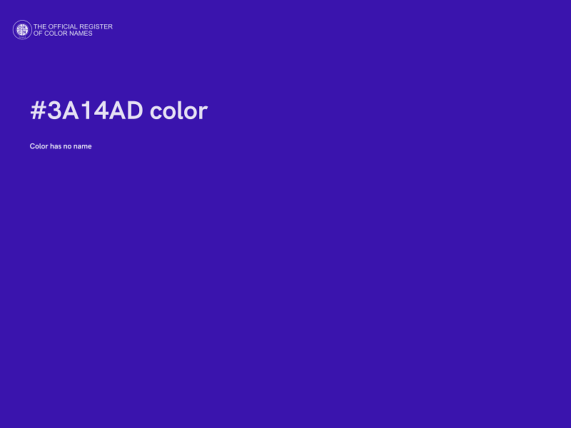 #3A14AD color image