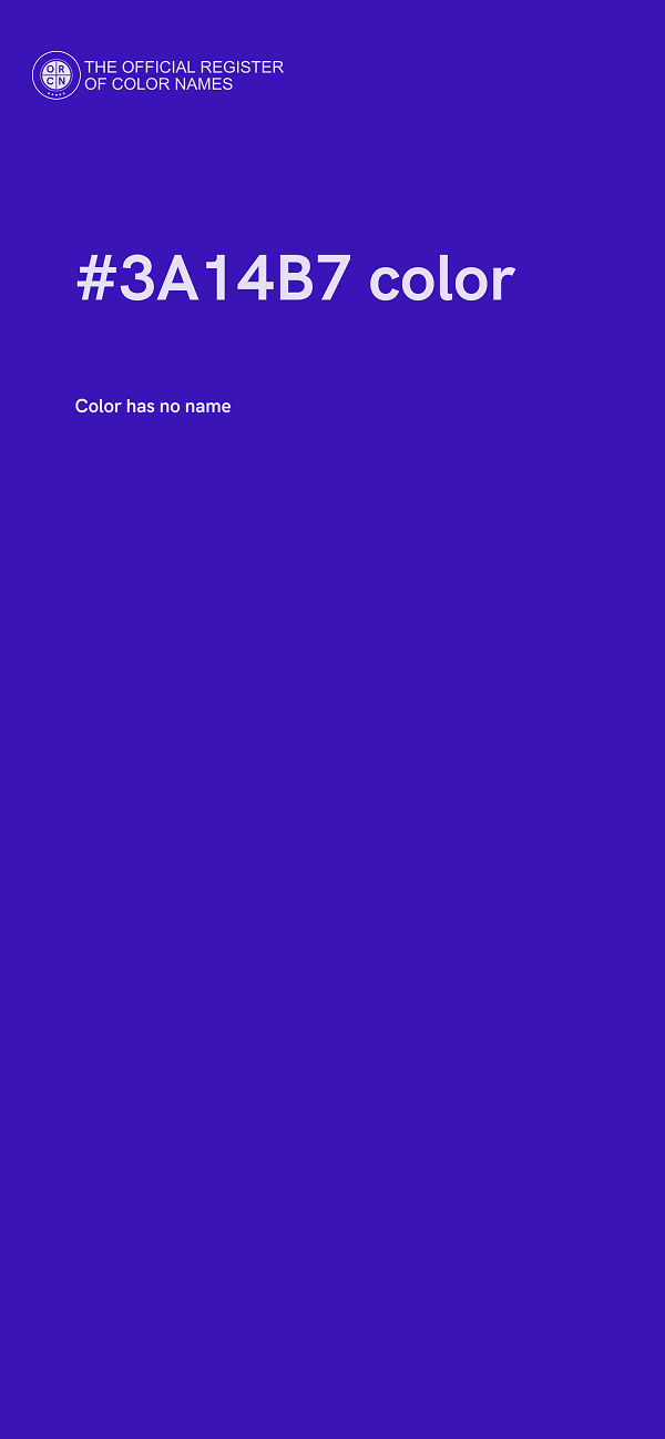 #3A14B7 color image