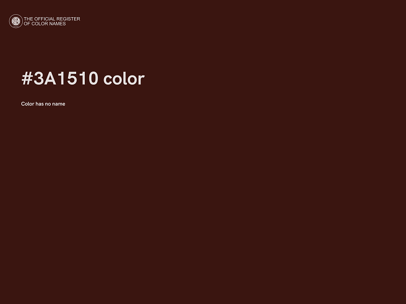 #3A1510 color image