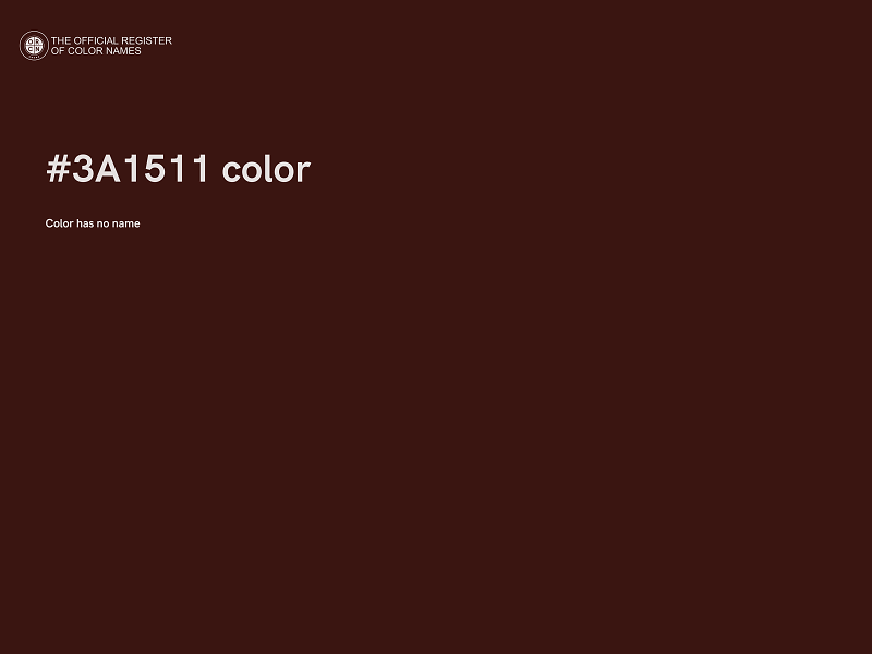 #3A1511 color image