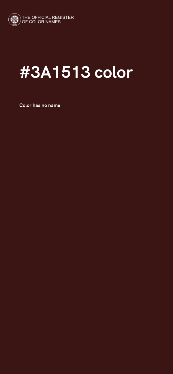 #3A1513 color image