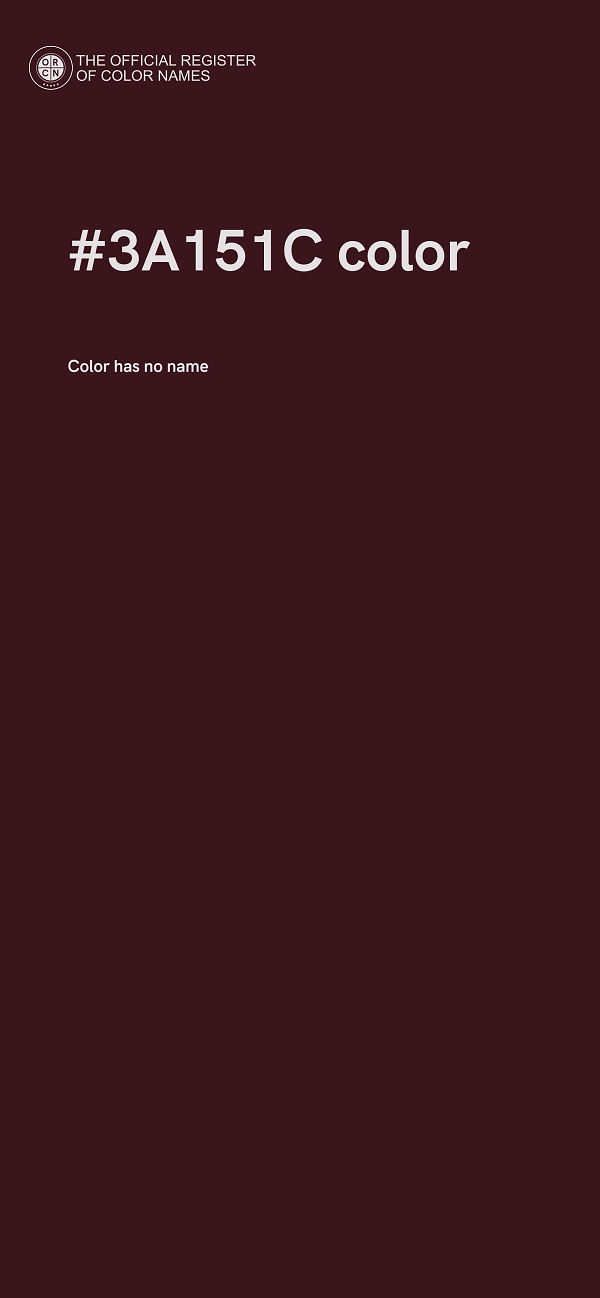 #3A151C color image