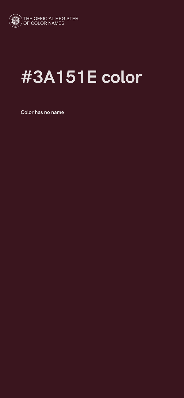 #3A151E color image