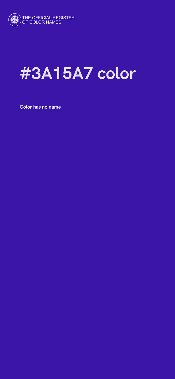 #3A15A7 color image