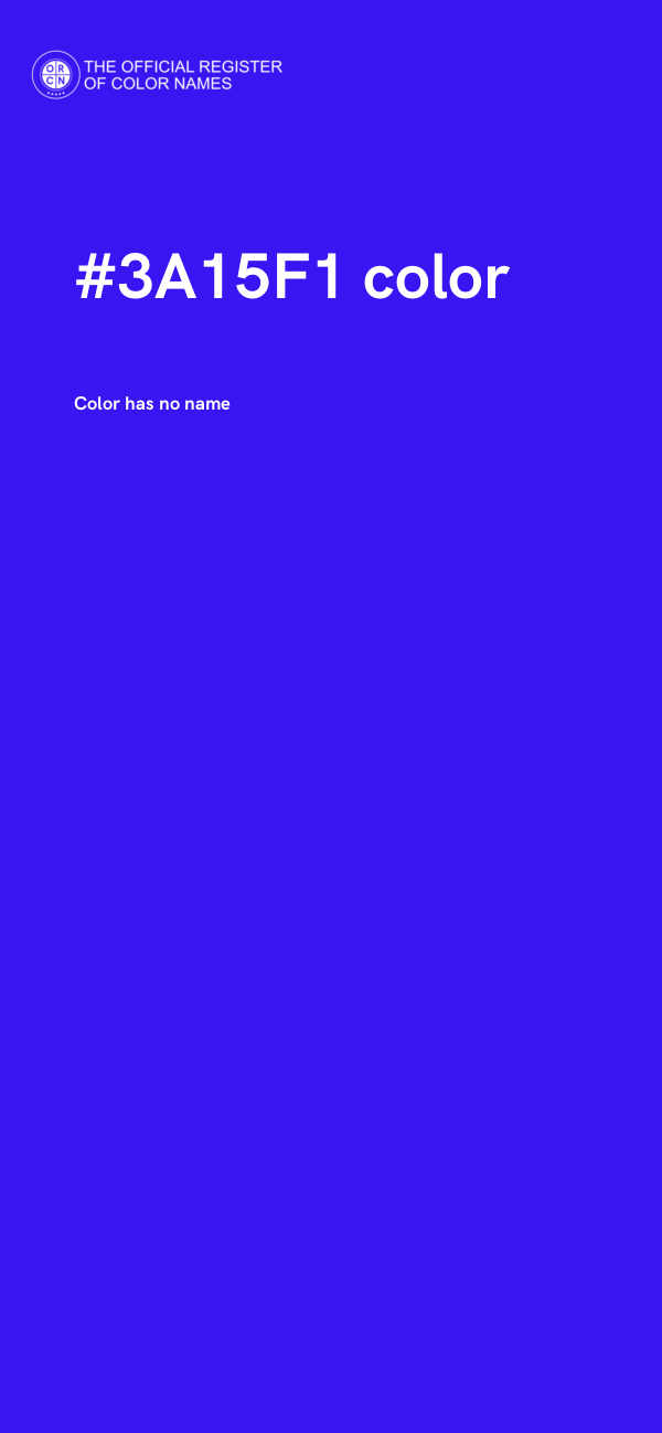 #3A15F1 color image
